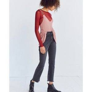Silence + Noise Urban Outfitter Waffle Mauve Tank
